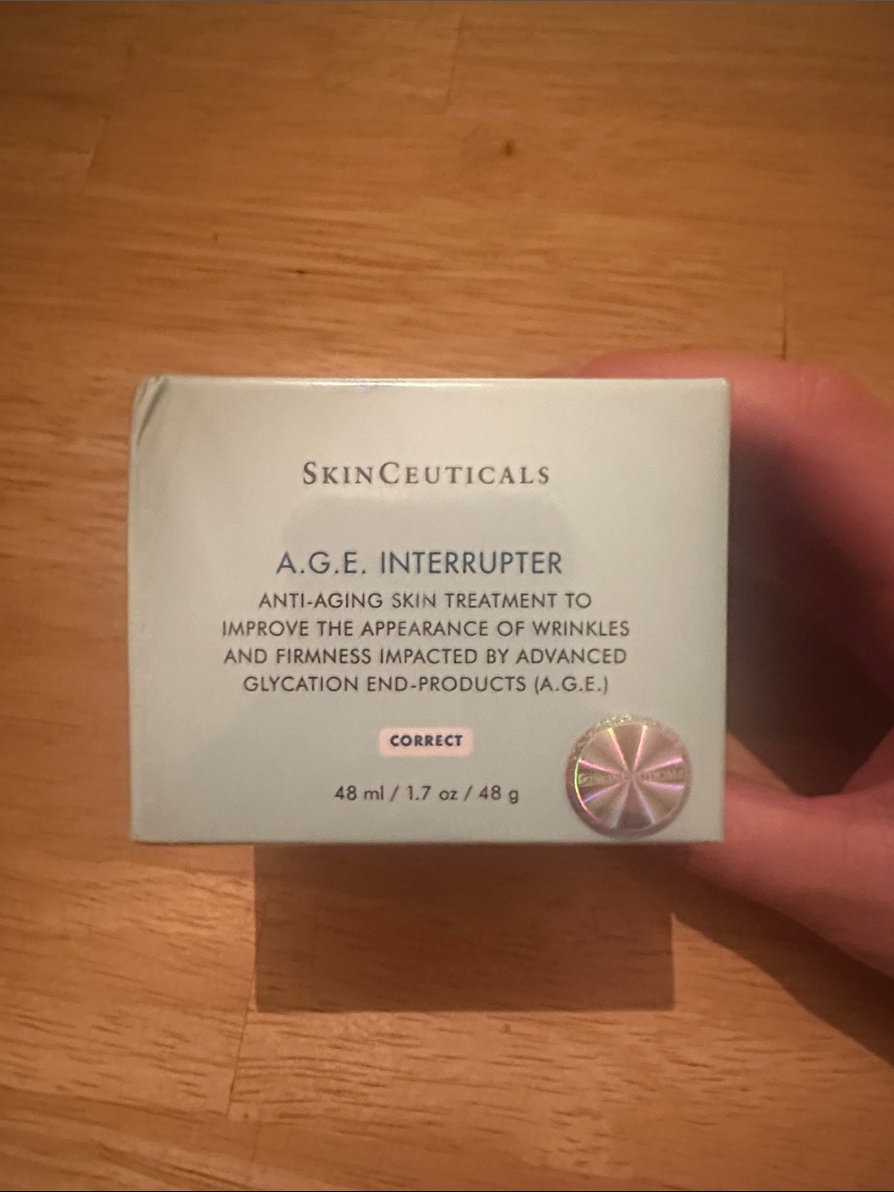SkinCeuticals A.G.E. Interrupter Light Blue Packaging